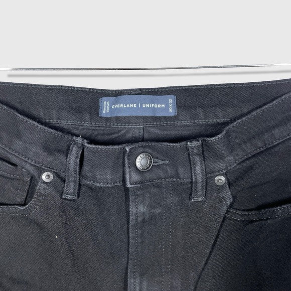 Everlane The Relaxed Straight Jean Mens 30x32 Black Minimalist Casual Denim - Picture 3 of 9